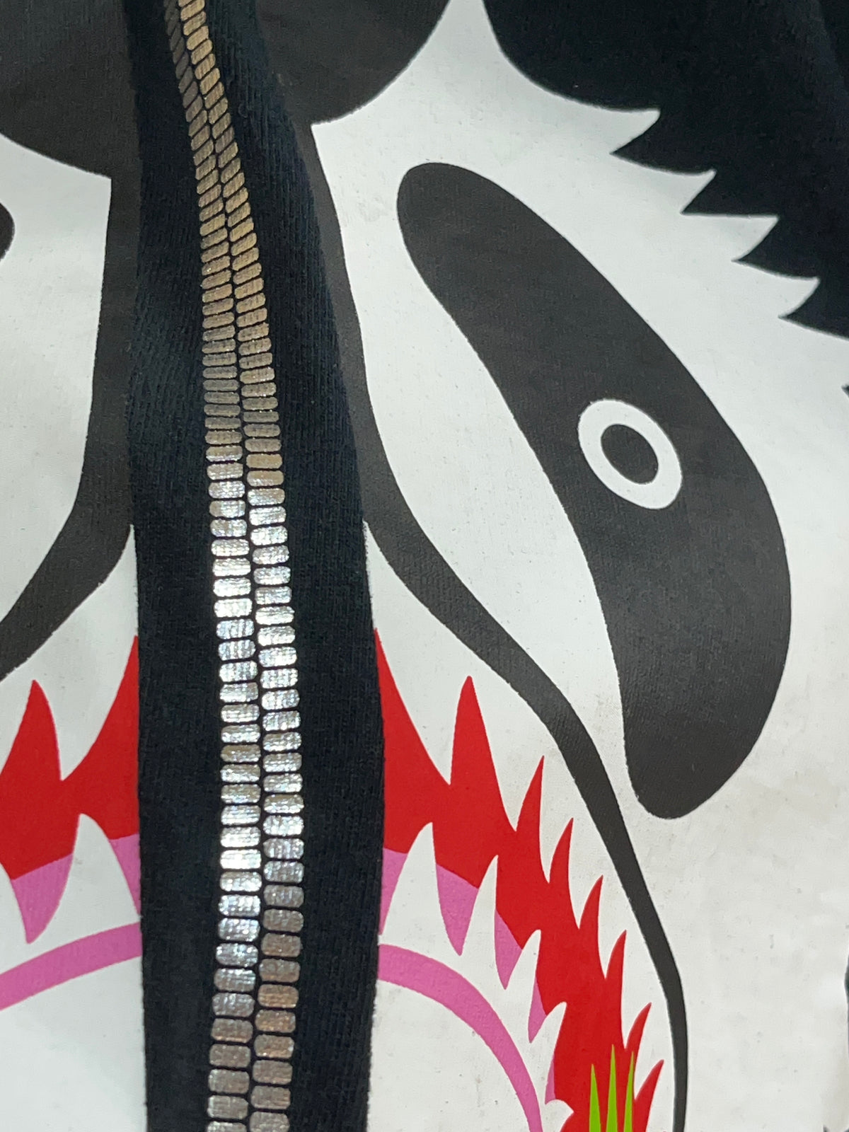 Y2K BAPE panda face t-shirt with split-face graphic design — Arkive Vintage