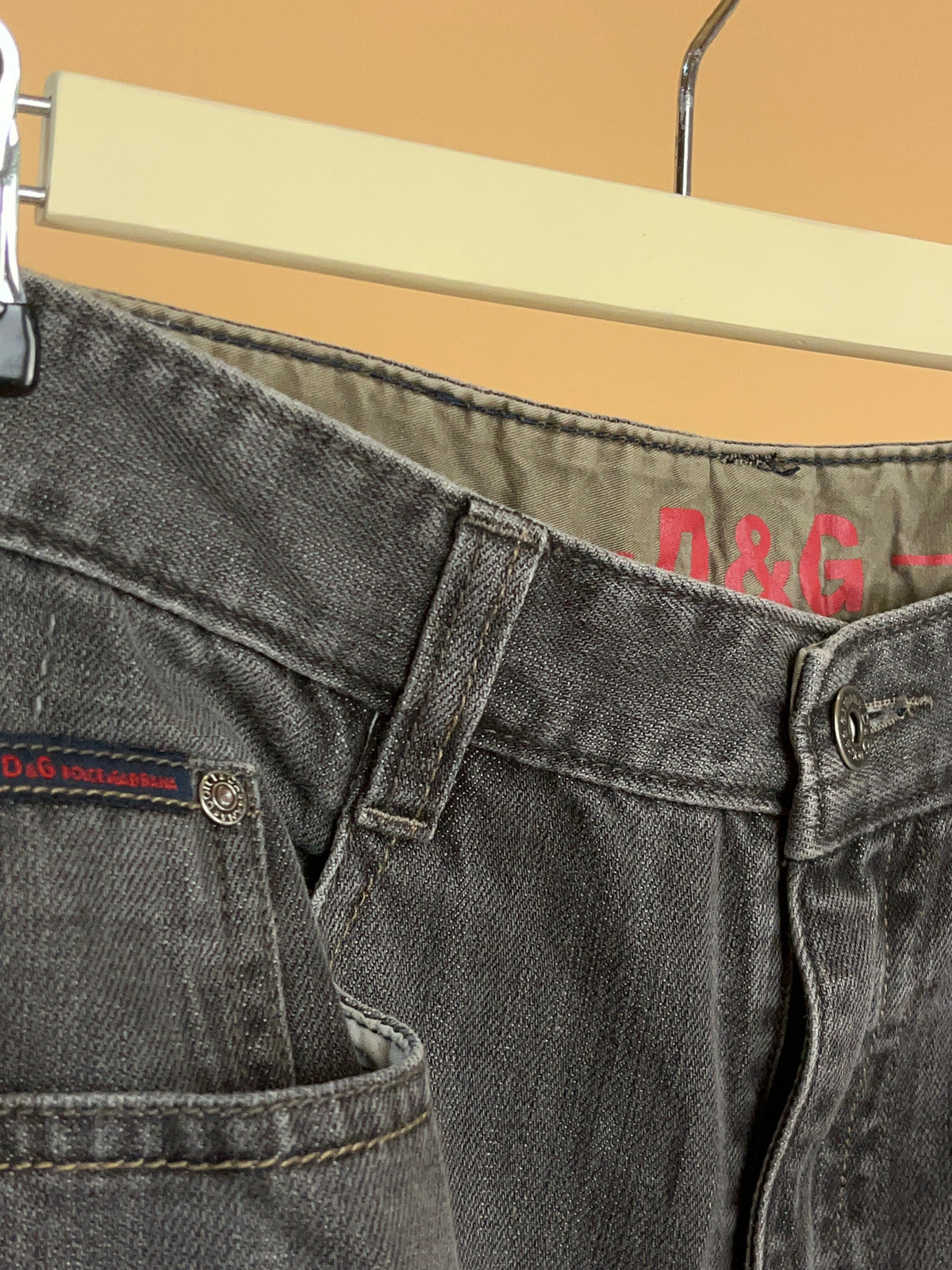 1990s Dolce & Gabbana Grey Wash Jeans - 32"