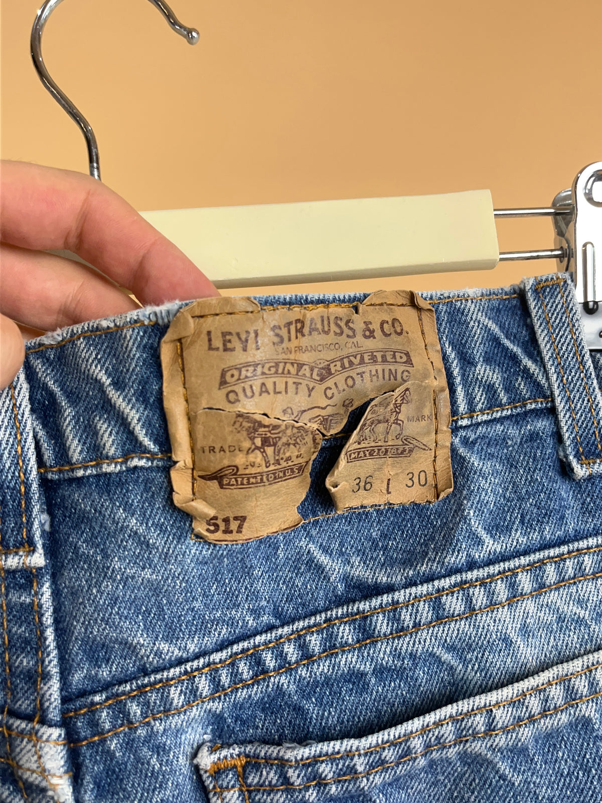 1995 Levi's 517 Denim Jeans - Made In USA - 33"