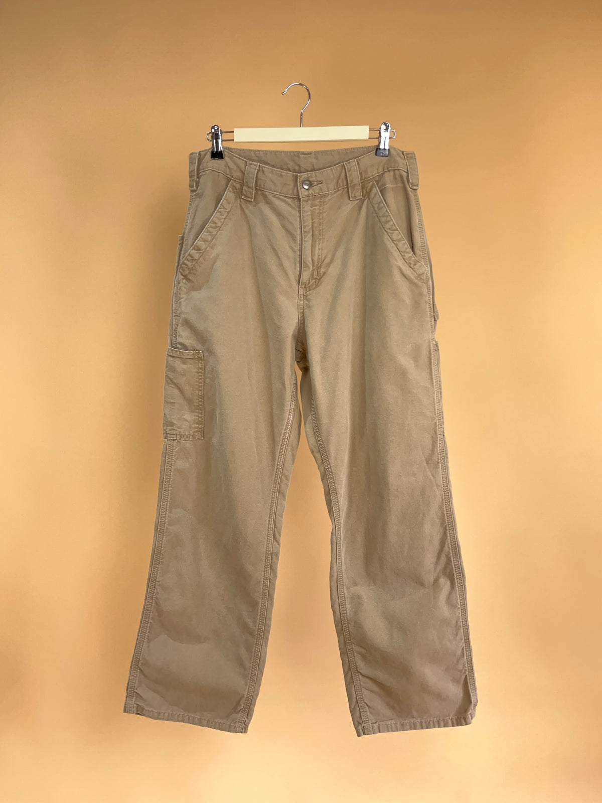 Carhartt Cream Cargo Pants - 33"