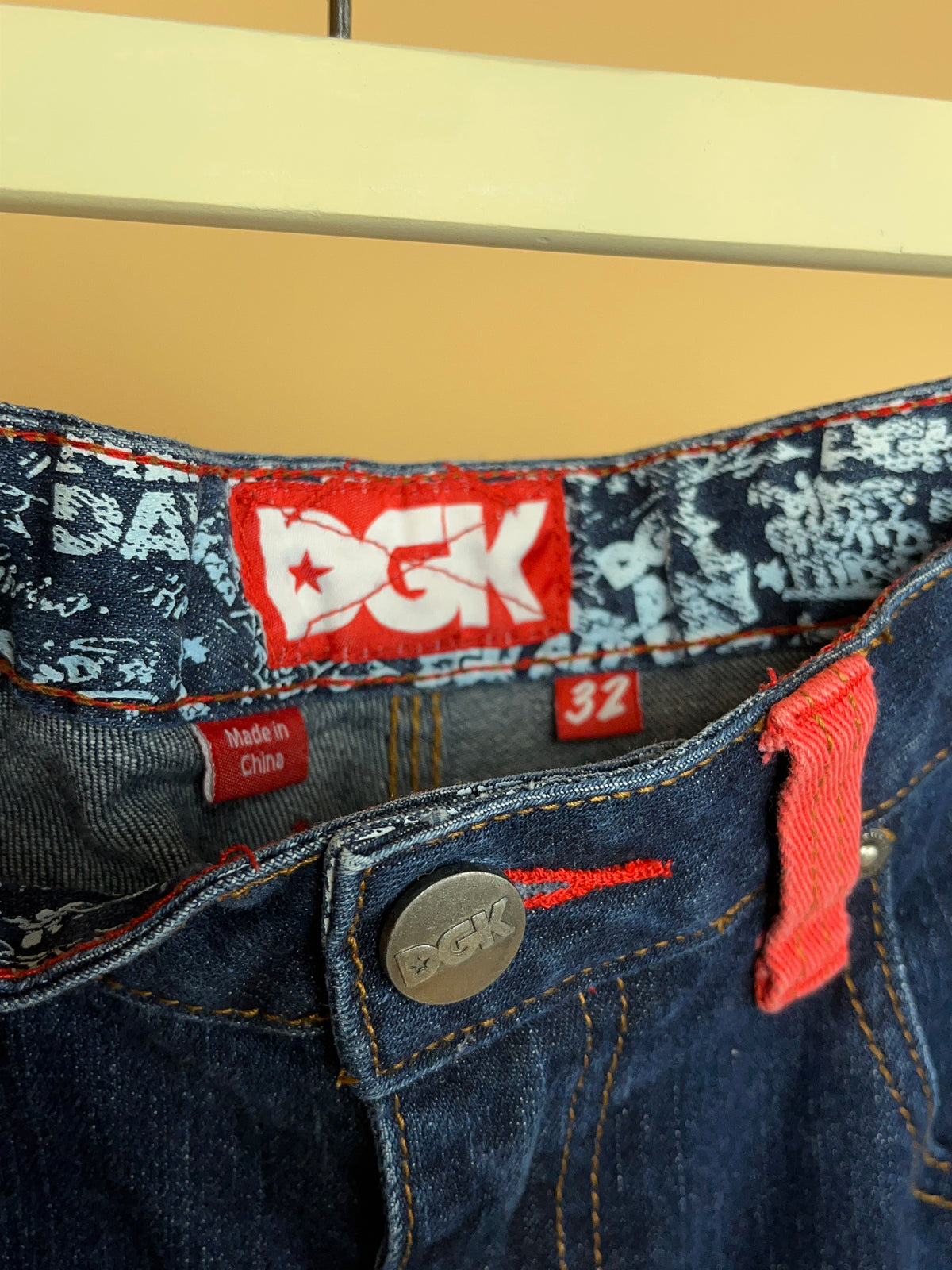 Y2K DGK Dark Wash Denim Shorts
