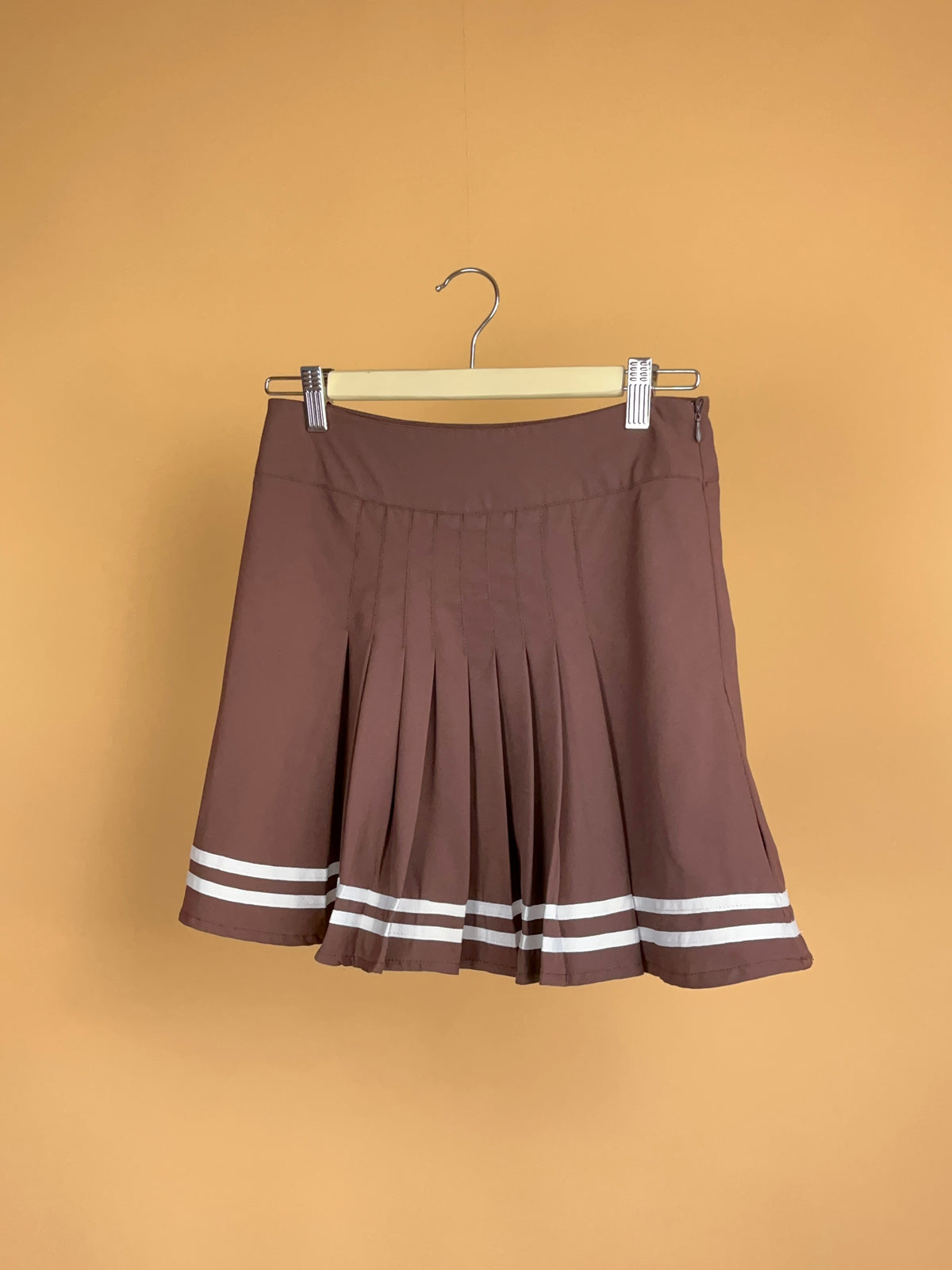 Y2K Brown Pleated Cheer Skirt - 8