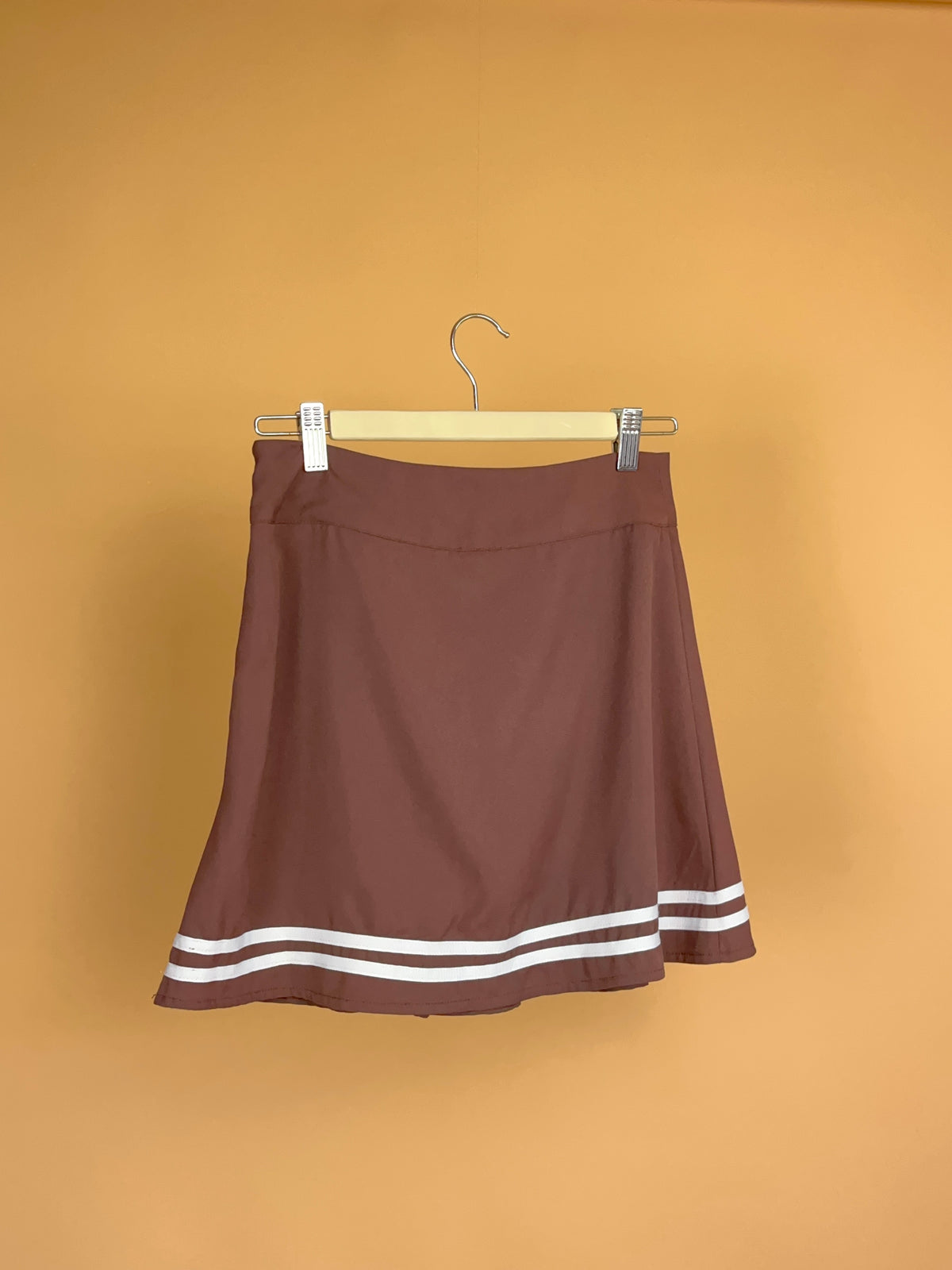 Y2K Brown Pleated Cheer Skirt - 8