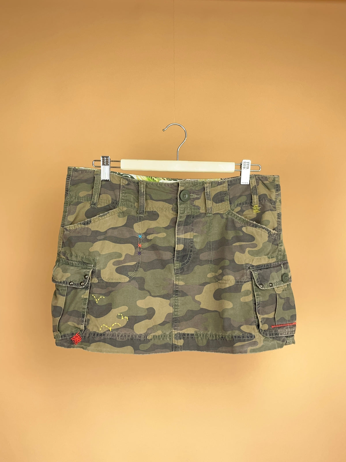 Y2K Camo Mini Skirt - 10