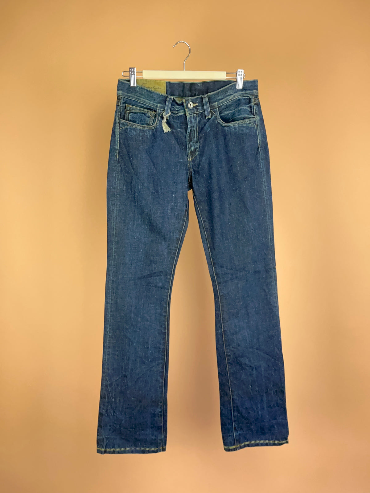 Y2K Loomstate Organic Dark Wash Denim Jeans - 31.5"