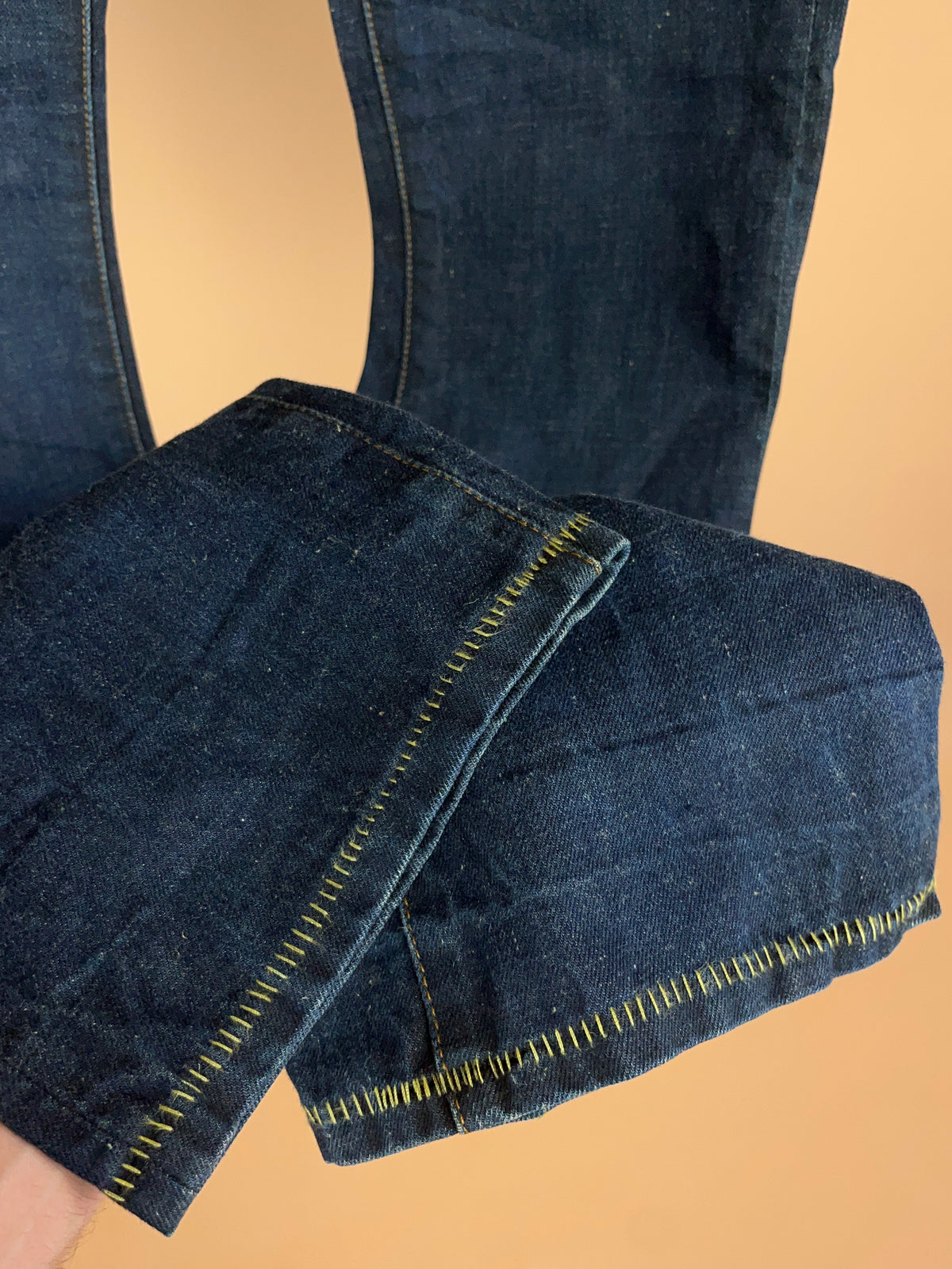 Y2K Loomstate Organic Dark Wash Denim Jeans - 31.5"