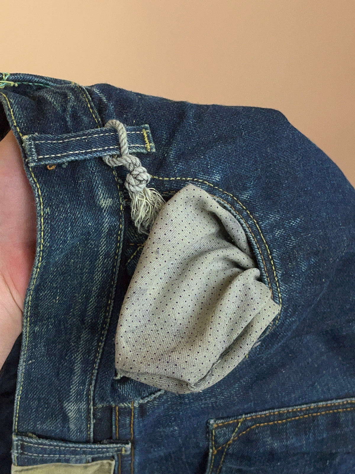 Y2K Loomstate organic dark wash denim jeans with five-pocket styling — Arkive Vintage