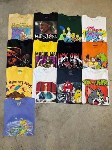 'Disney & Character' Vintage T-Shirt Bundle (13 tees)