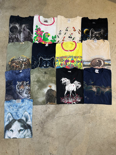 'Wildlife' Vintage T-Shirt Bundle (13 tees)