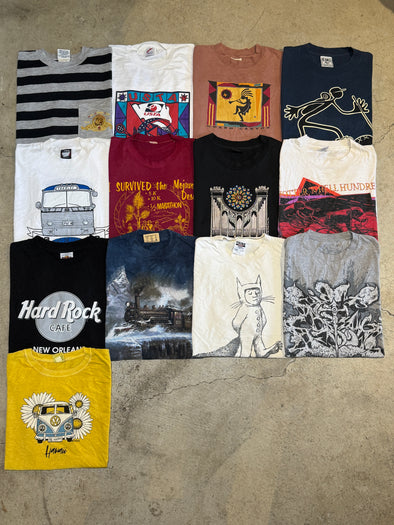 'General Mix' Vintage T-Shirt Bundle (13 tees)