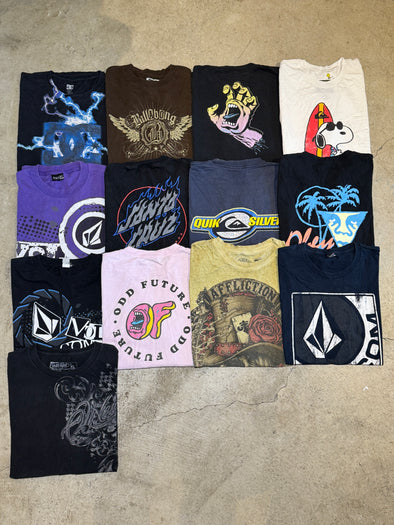 'Surf & Skate' Vintage T-Shirt Bundle (13 tees)