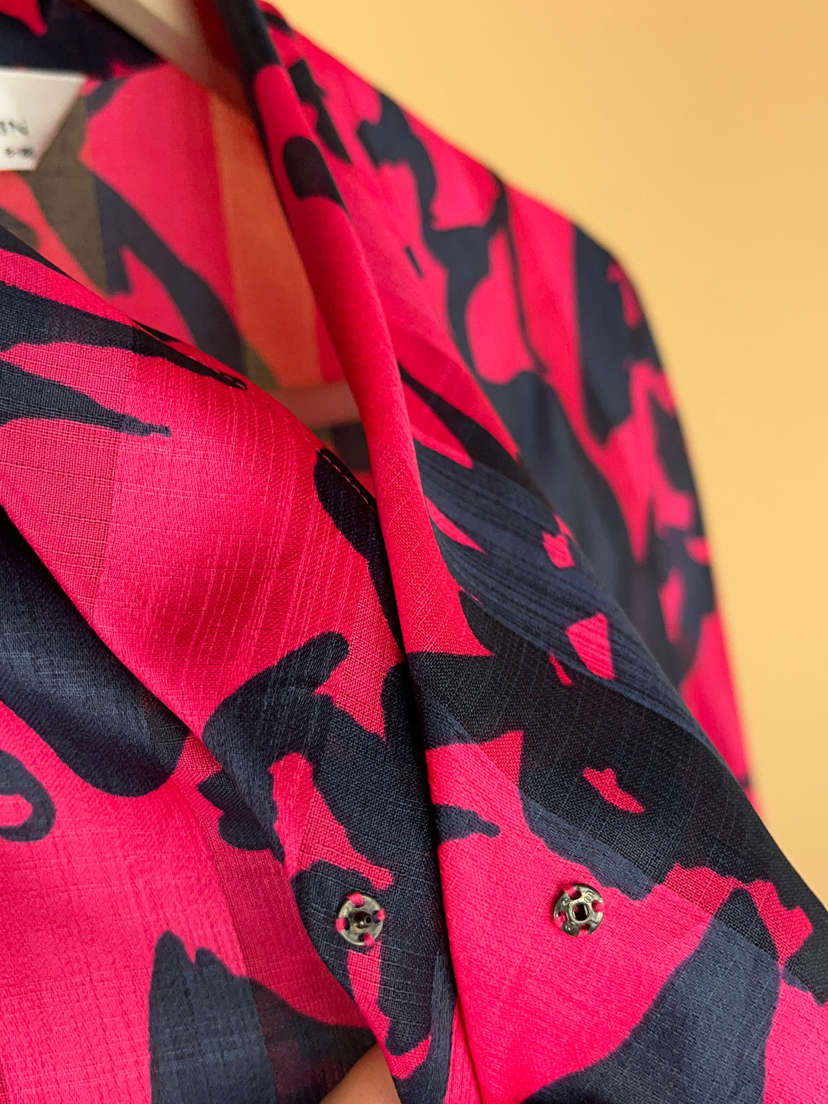 1980's Pierre Balmain Abstract Print Blouse - M
