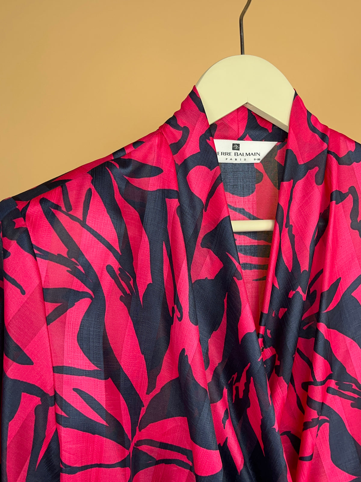 1980's Pierre Balmain Abstract Print Blouse - M