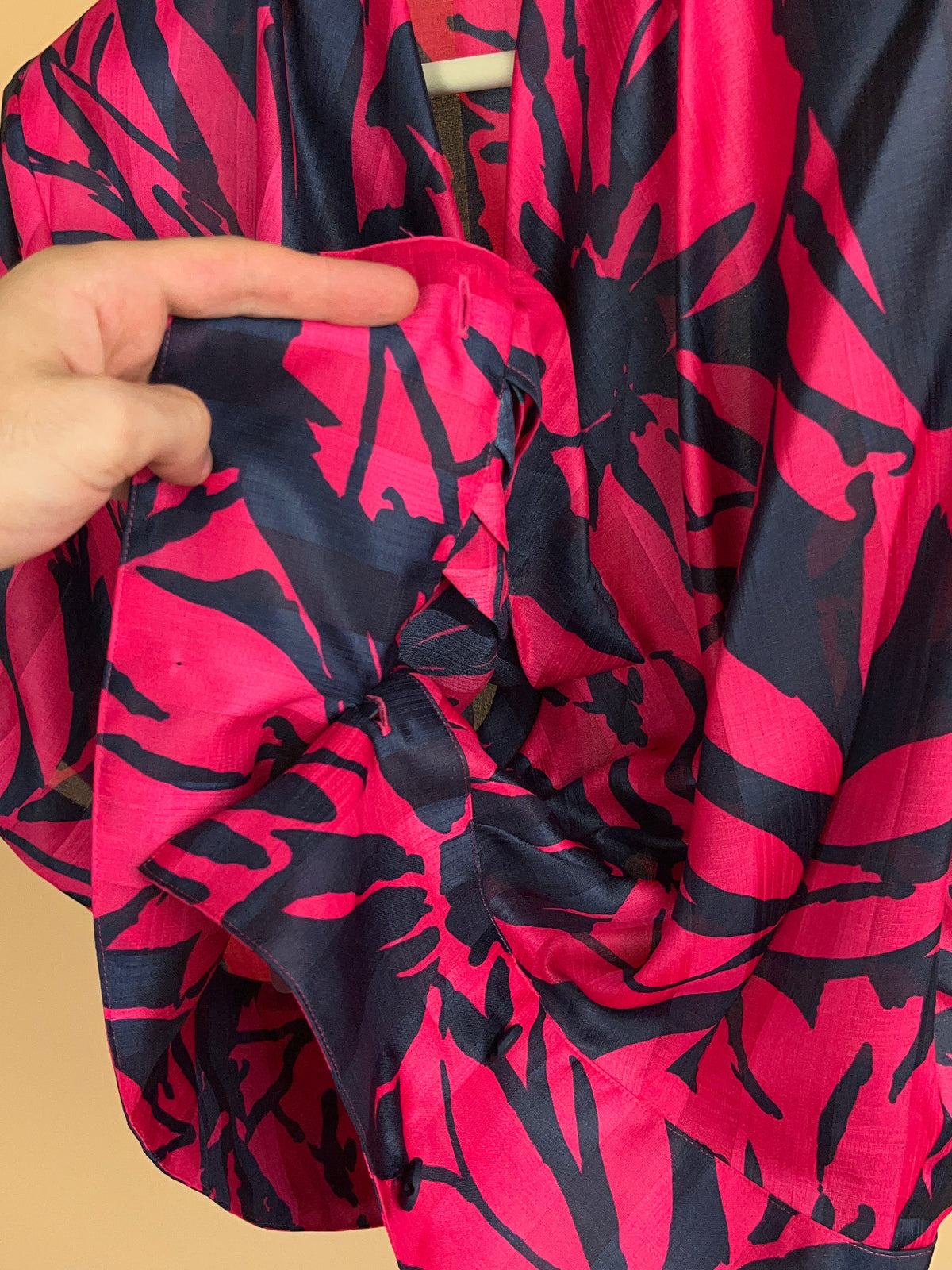 1980's Pierre Balmain Abstract Print Blouse - M
