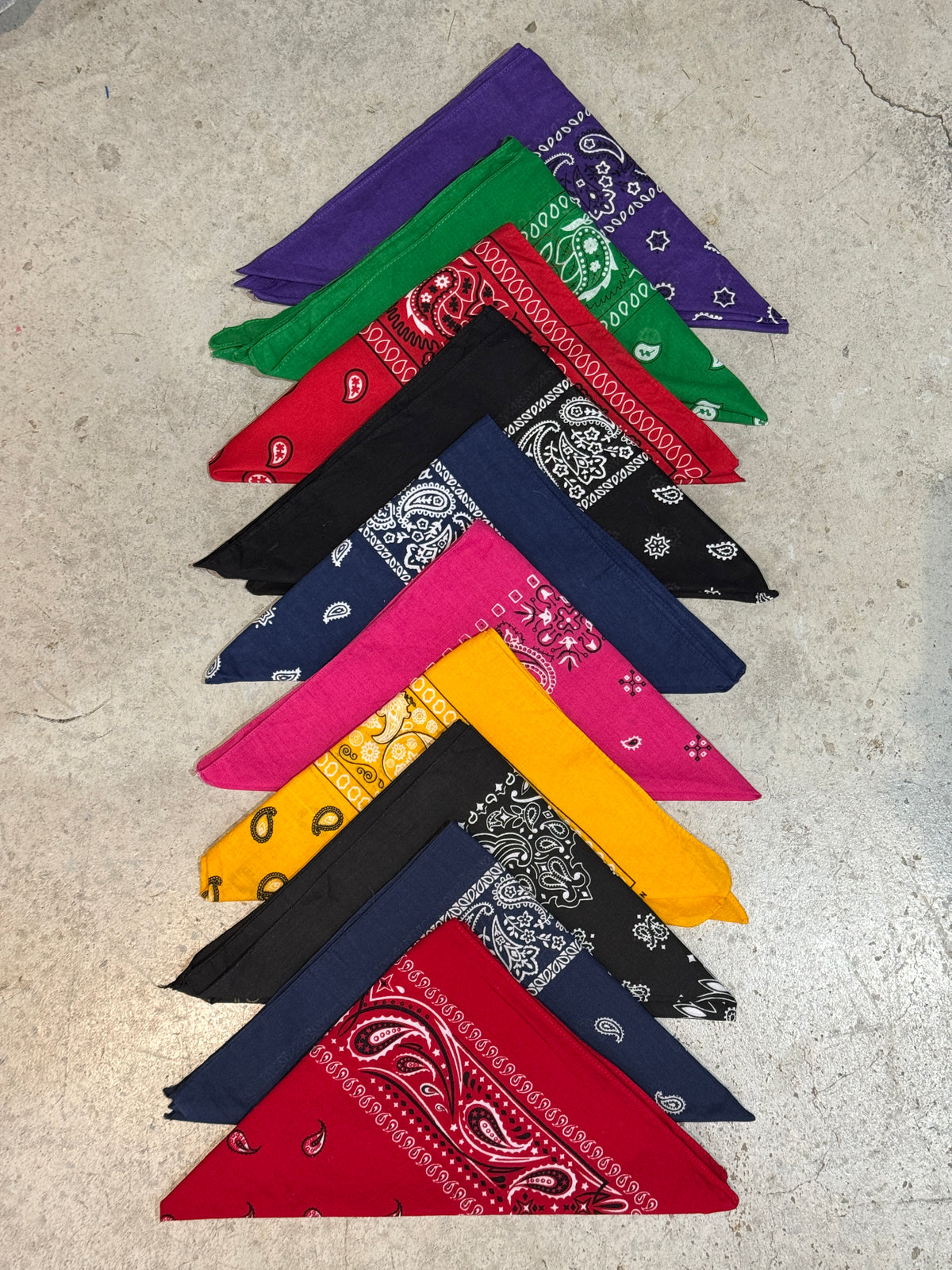 Wholesale Bandana Bundle (10 Bandanas)