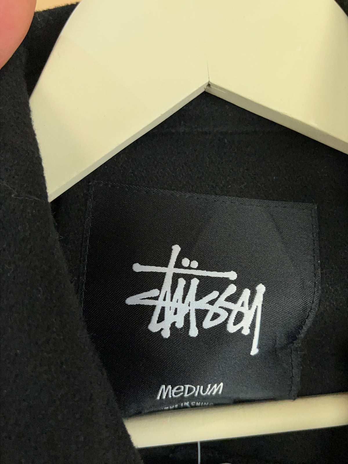 Stussy Black Wool/Viscose Work Jacket