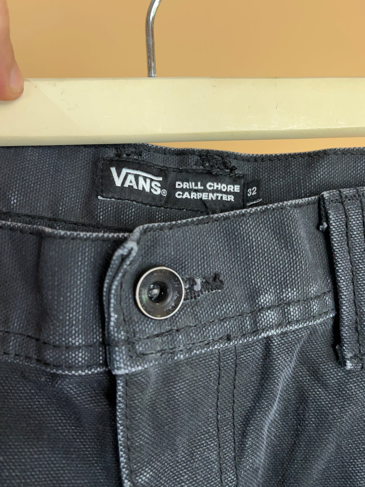 Vans Drill Chore Carpenter Black Jeans - 32"