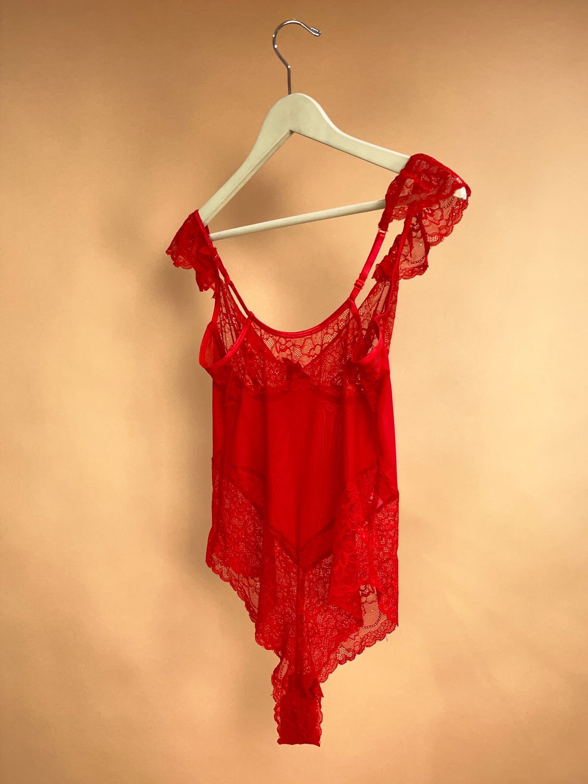 Y2k Red Cami Teddy size L