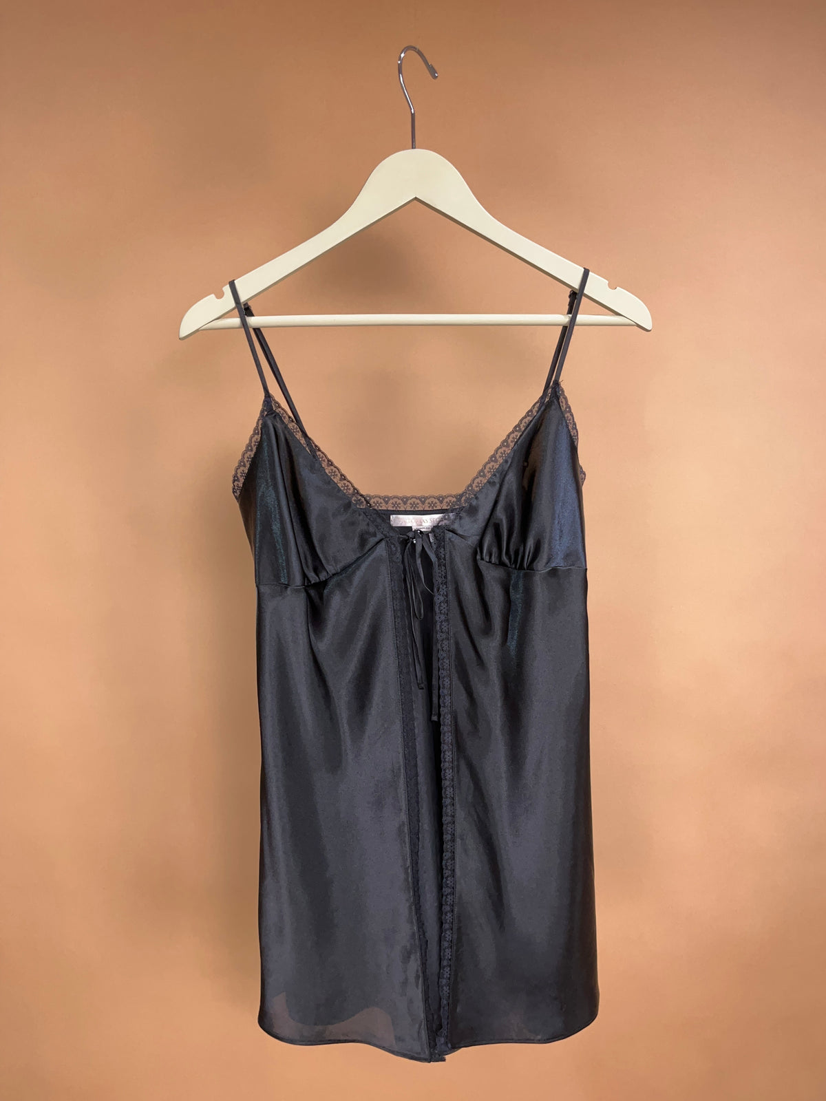 Victoria's Secret Black Open Front Cami Slip size M