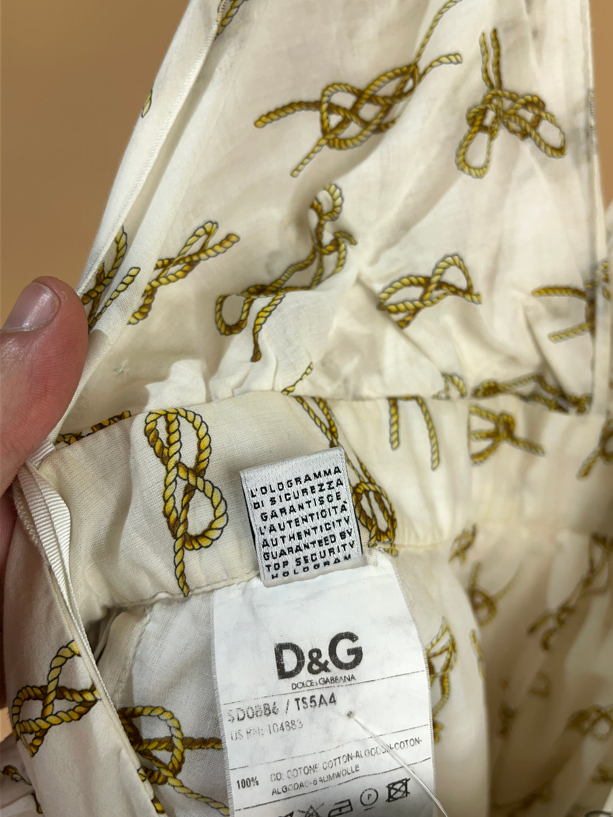 1991 Dolce & Gabbana Sailor Knot Halter Neck Dress - 6