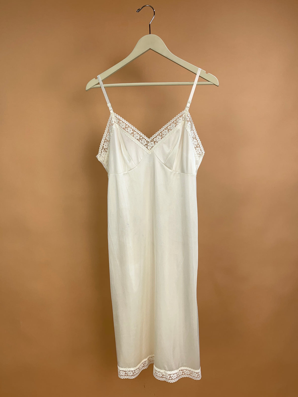 1970's Wondermaid Cream Babydoll Slip Dress size 34
