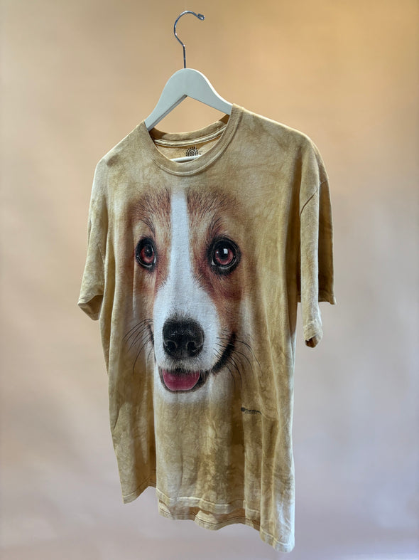 90's 'The Mountain' Dog Print Wildlife T-shirt