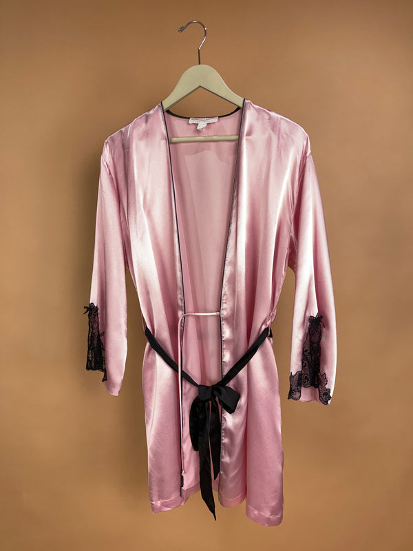 1990's Oscar de la Renta Pink Bath Robe size M