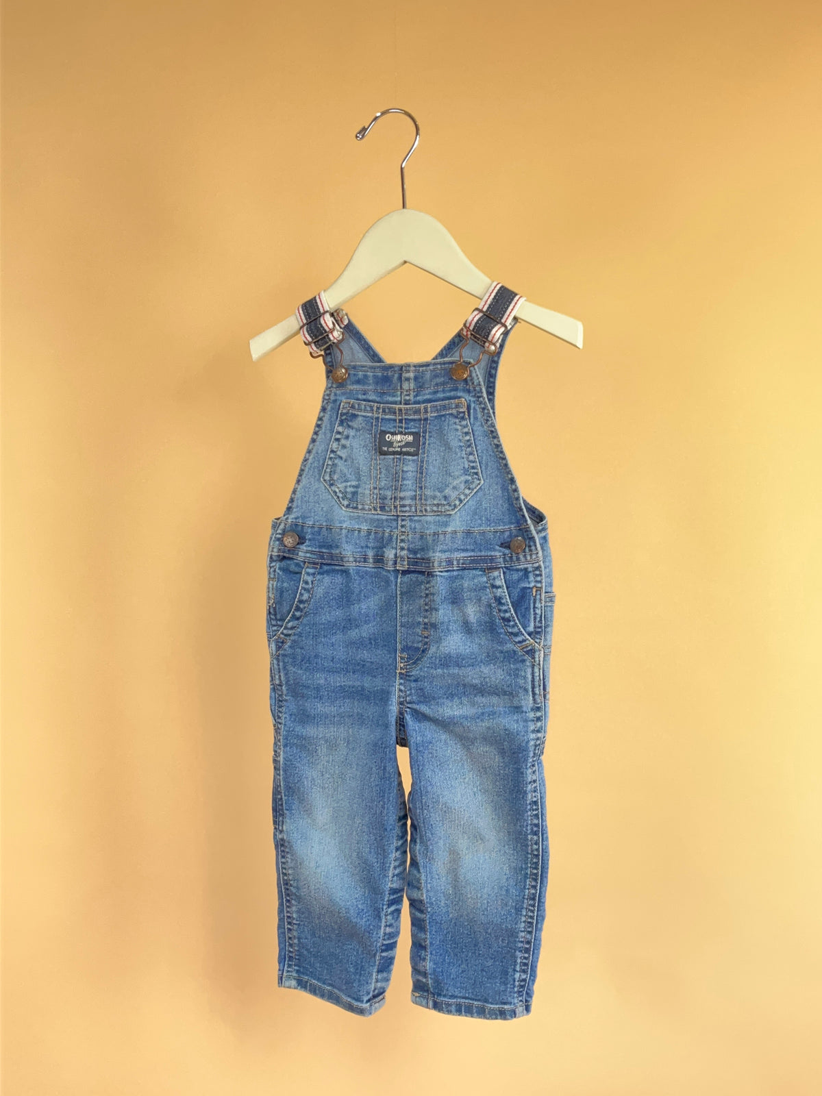 Y2K OshKosh Denim Long Dungarees - 18M