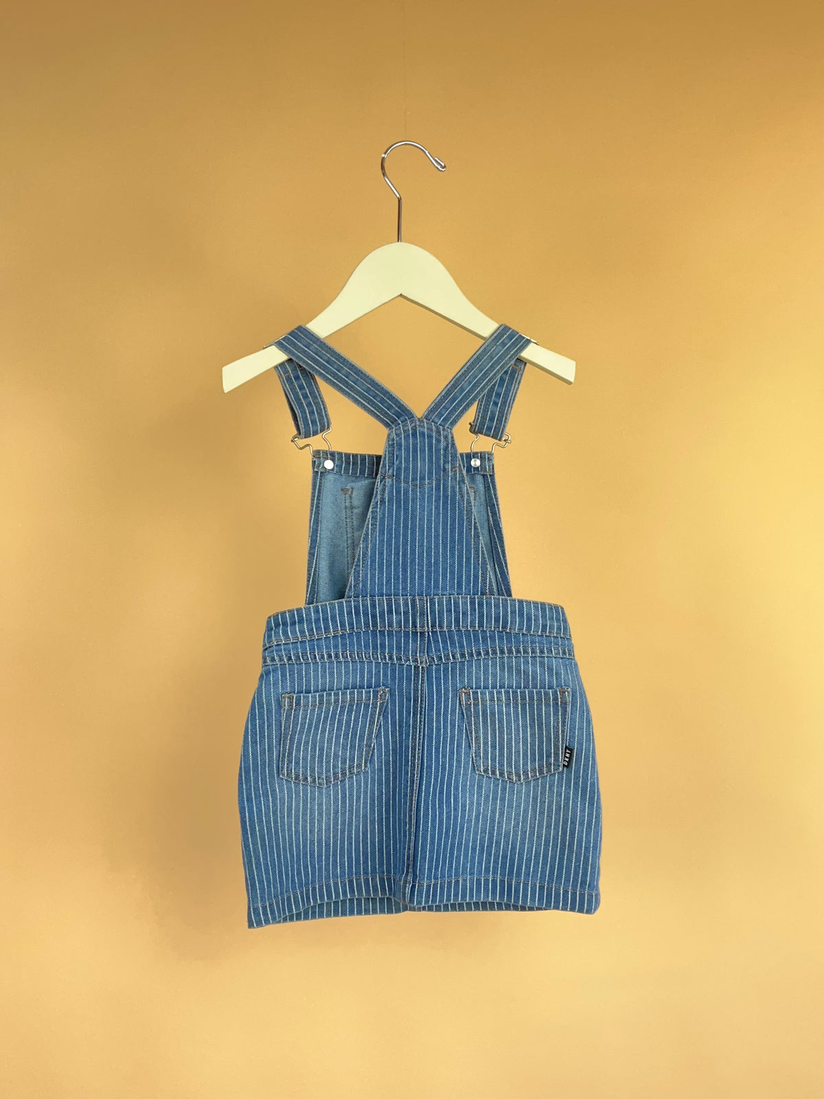 Y2K Hickory DKNY Pinafore Denim Dress - 4Y