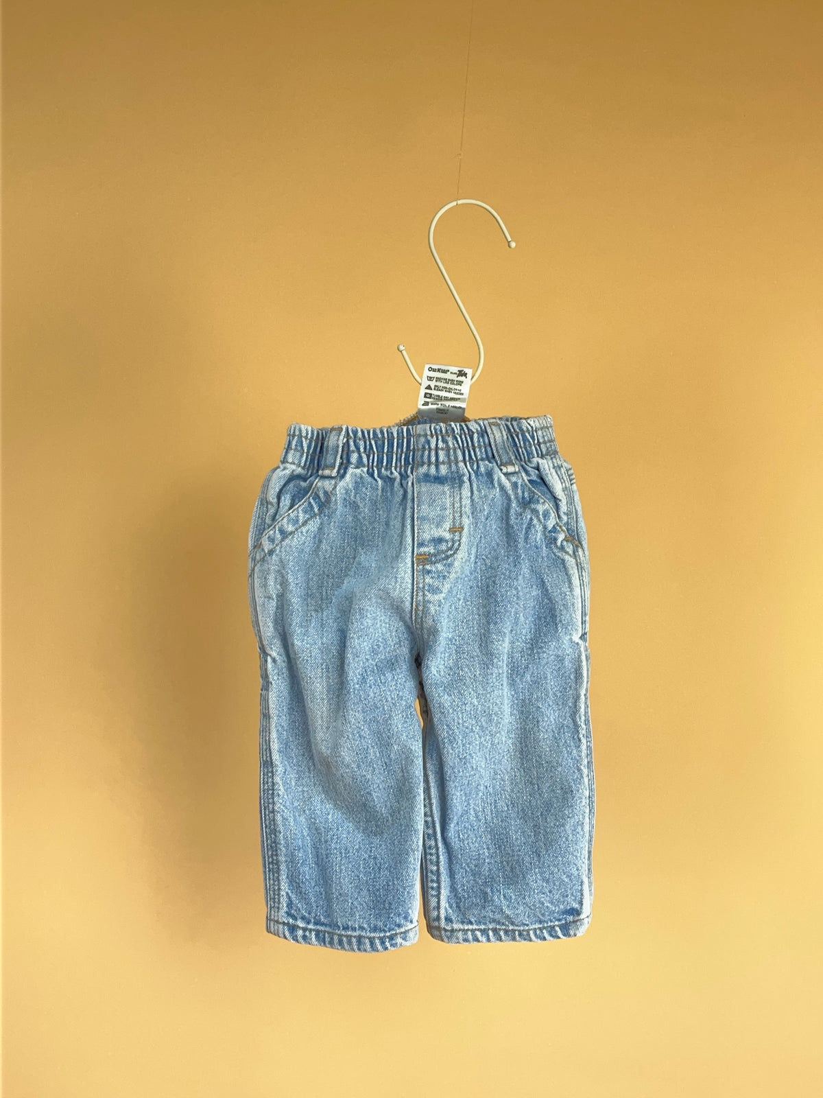 Y2K OshKosh Light Wash Carpenter Denim Jeans - 3-6M