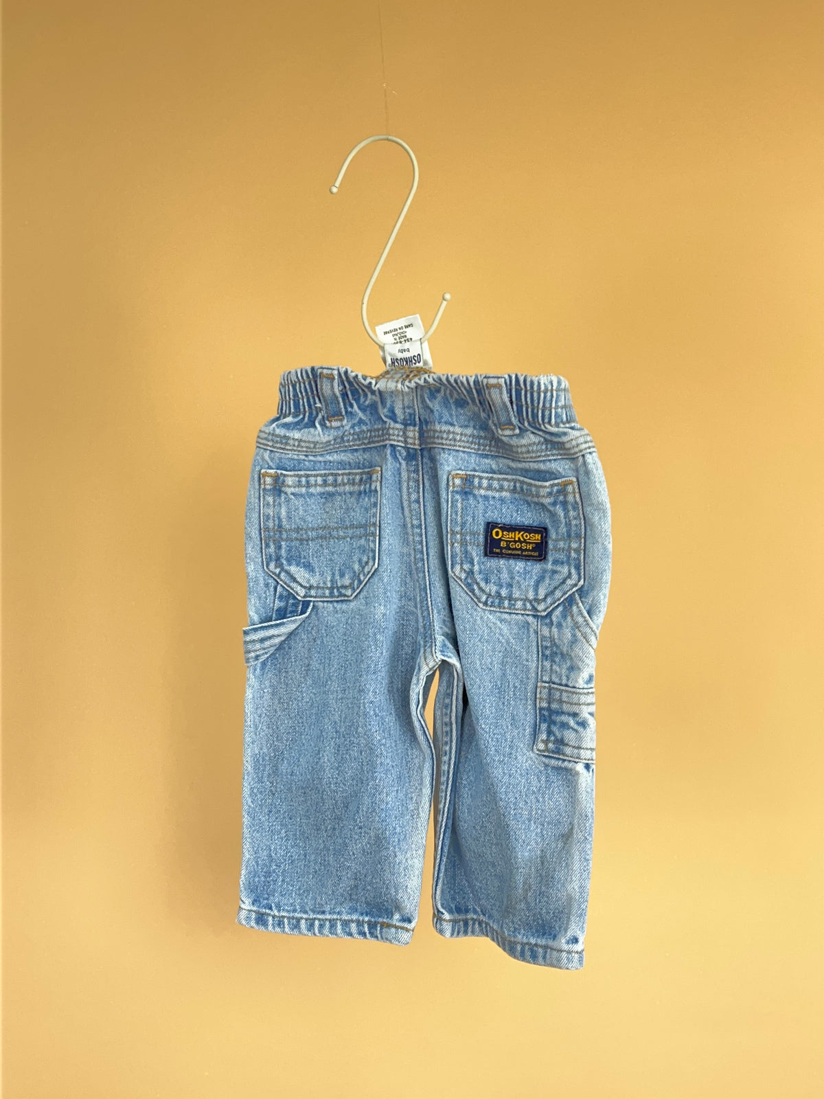 Y2K OshKosh Light Wash Carpenter Denim Jeans - 3-6M