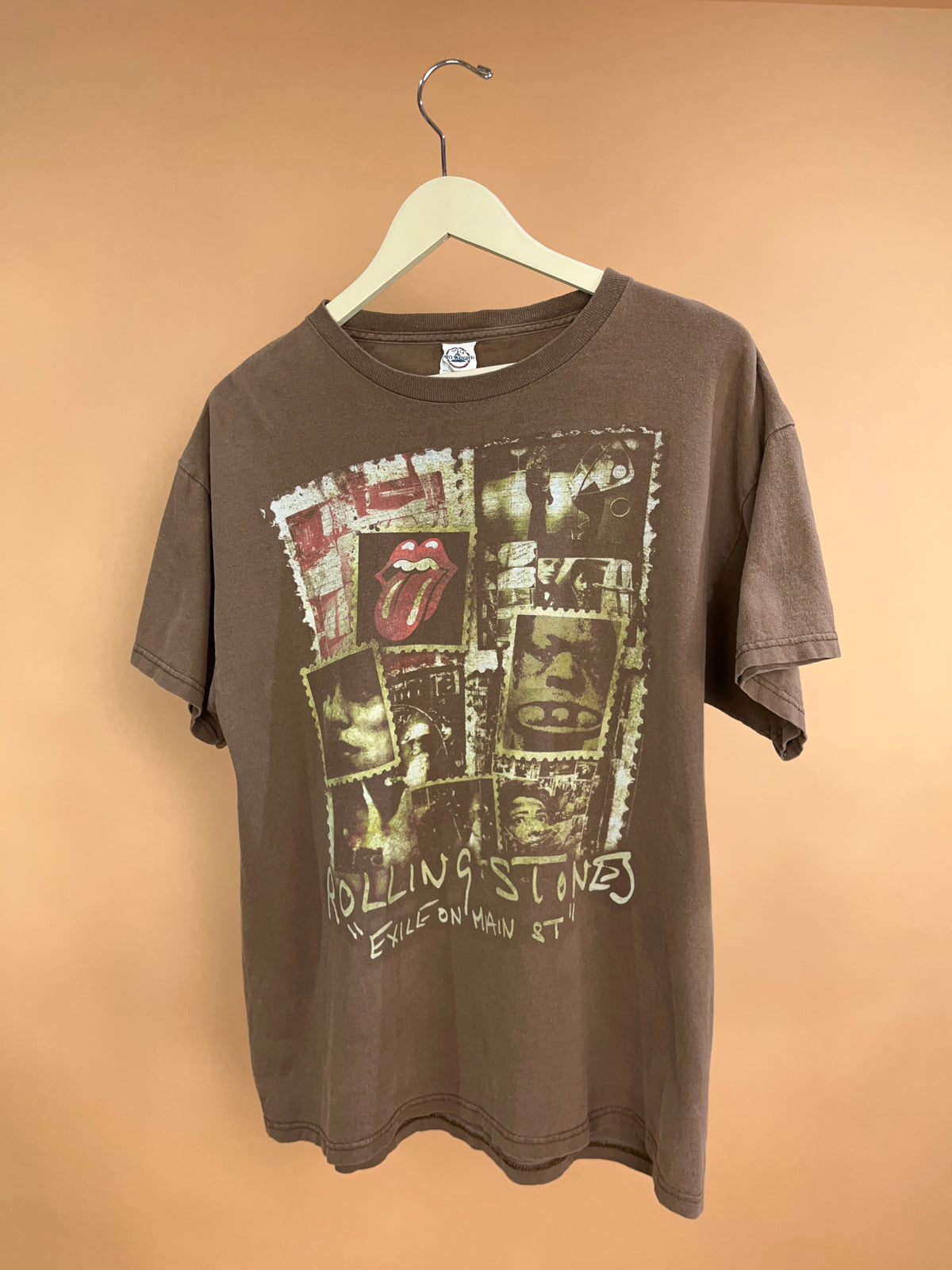 1990's Rolling Stones Exile On Main St. Brown Graphic Tee - M