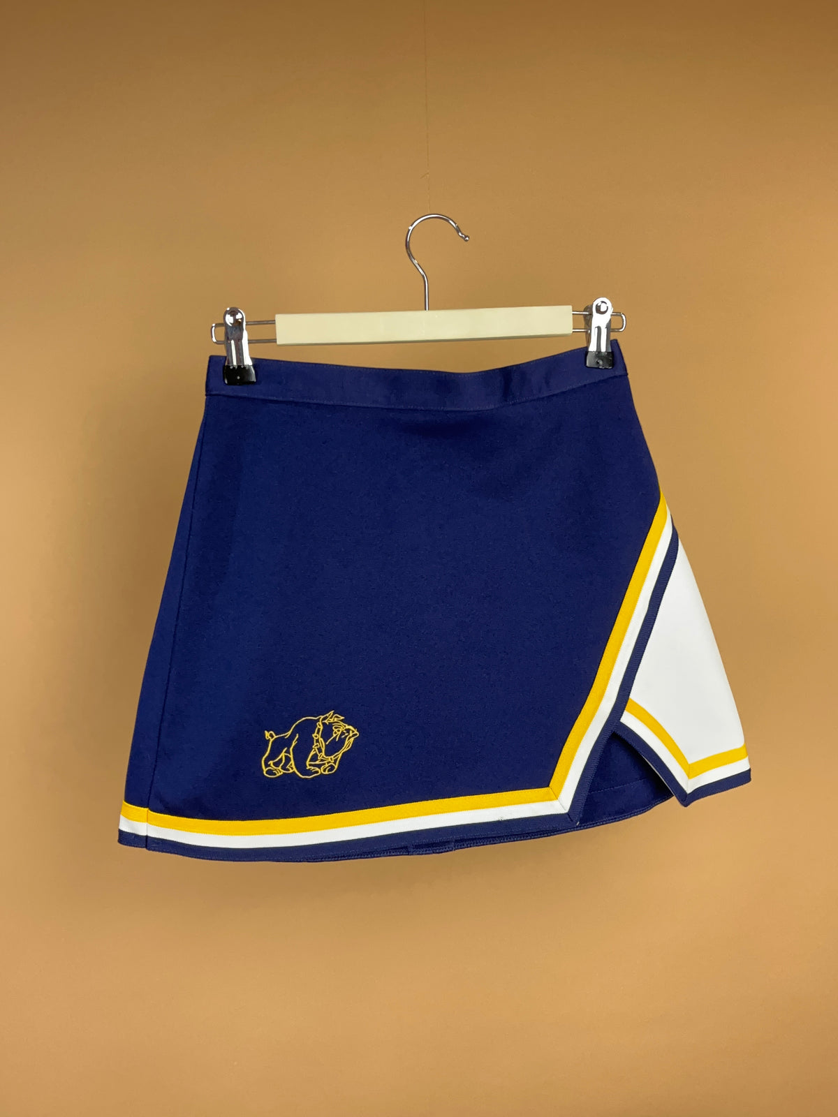 Cheerleader & DanzTeam Navy Blue & Yellow Bulldog Skirt - Made in USA - 6