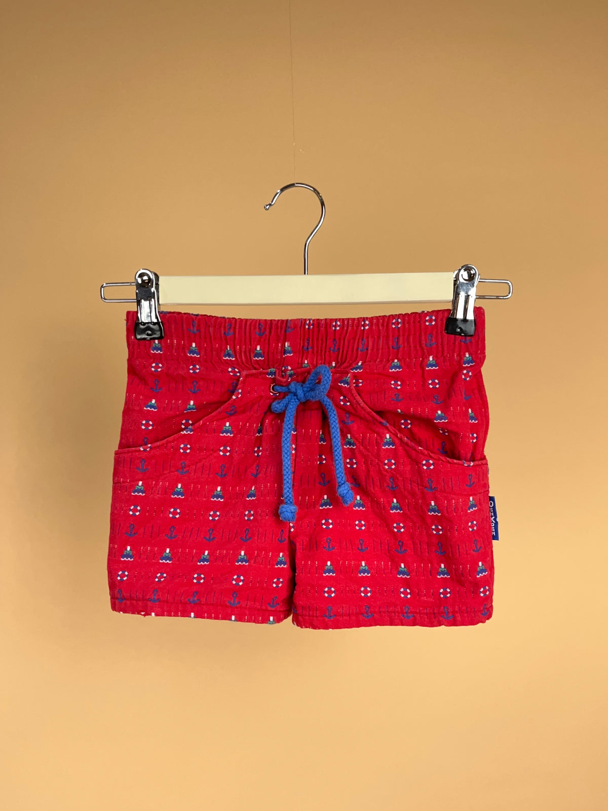 1980s OshKosh Nautical Print Shorts Made in USA-18M