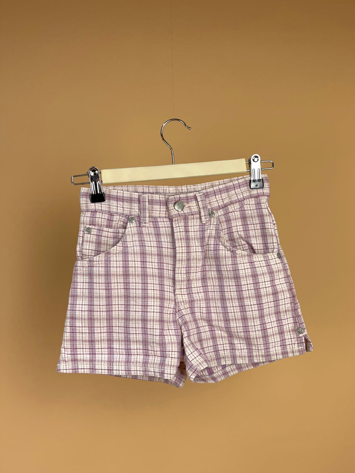 1990s Authentic Dungarees High Sierra Plaid Shorts - 8Y