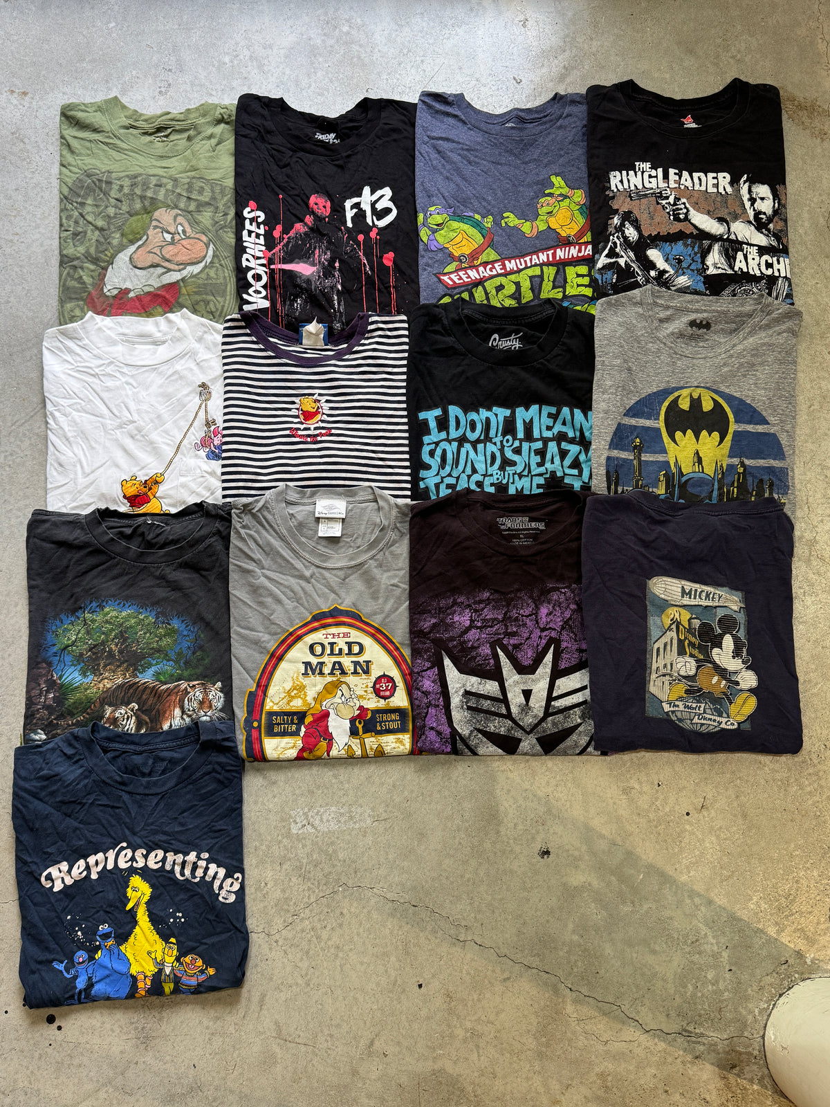 Disney & Character Vintage T-Shirt Bundle (13 tees)