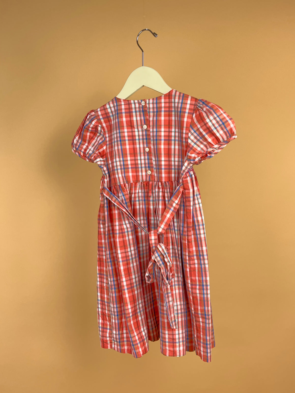 Y2K OshKosh Plaid Smock Dress - 6Y