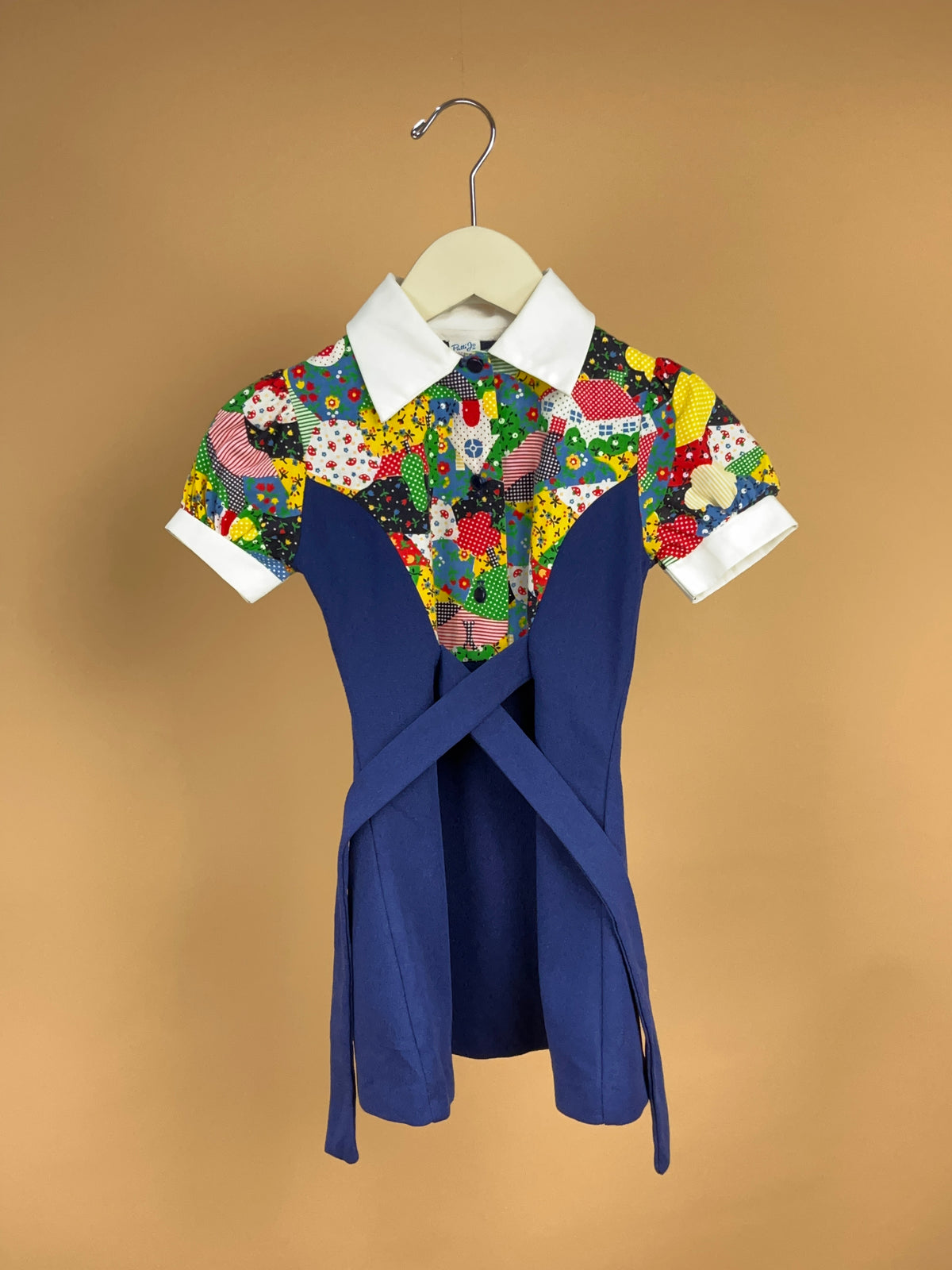 1970s Patti Jo Multicoloured dress - 2Y