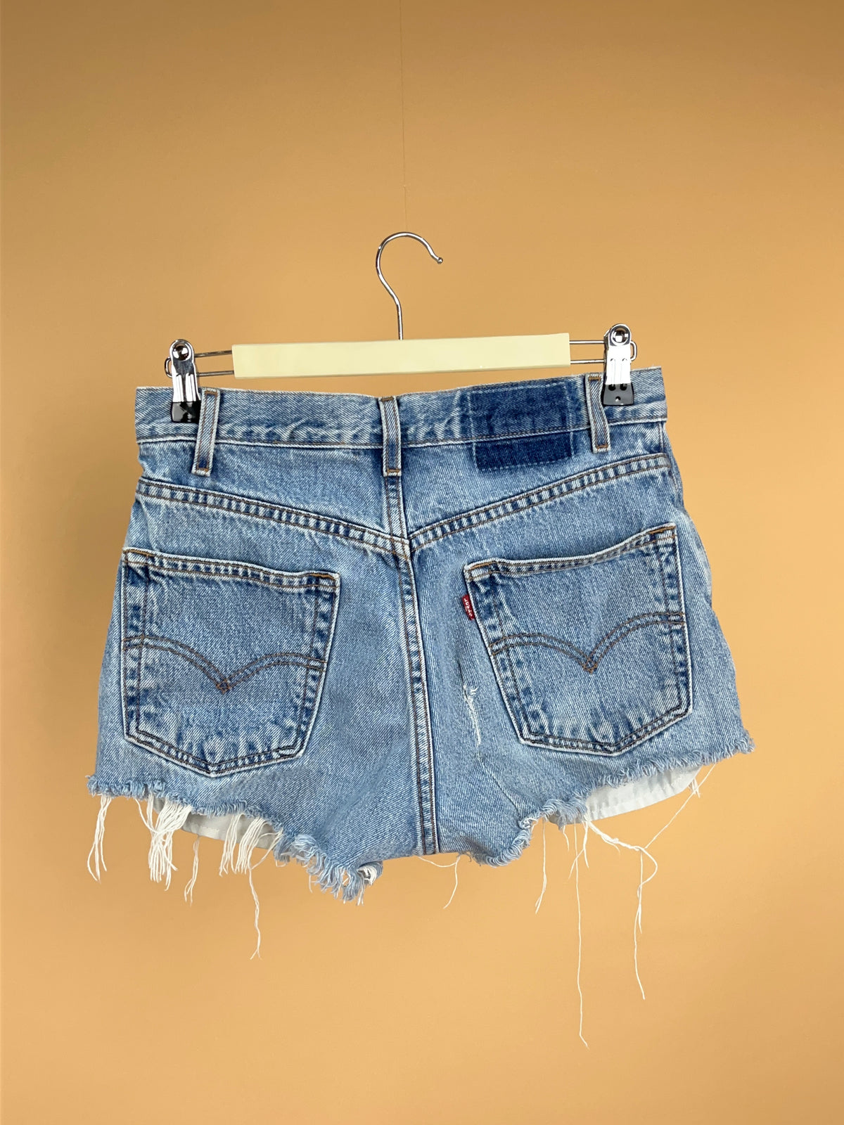 Y2K FURST OF A KIND Reworked Levi's 505 Distressed Denim Shorts