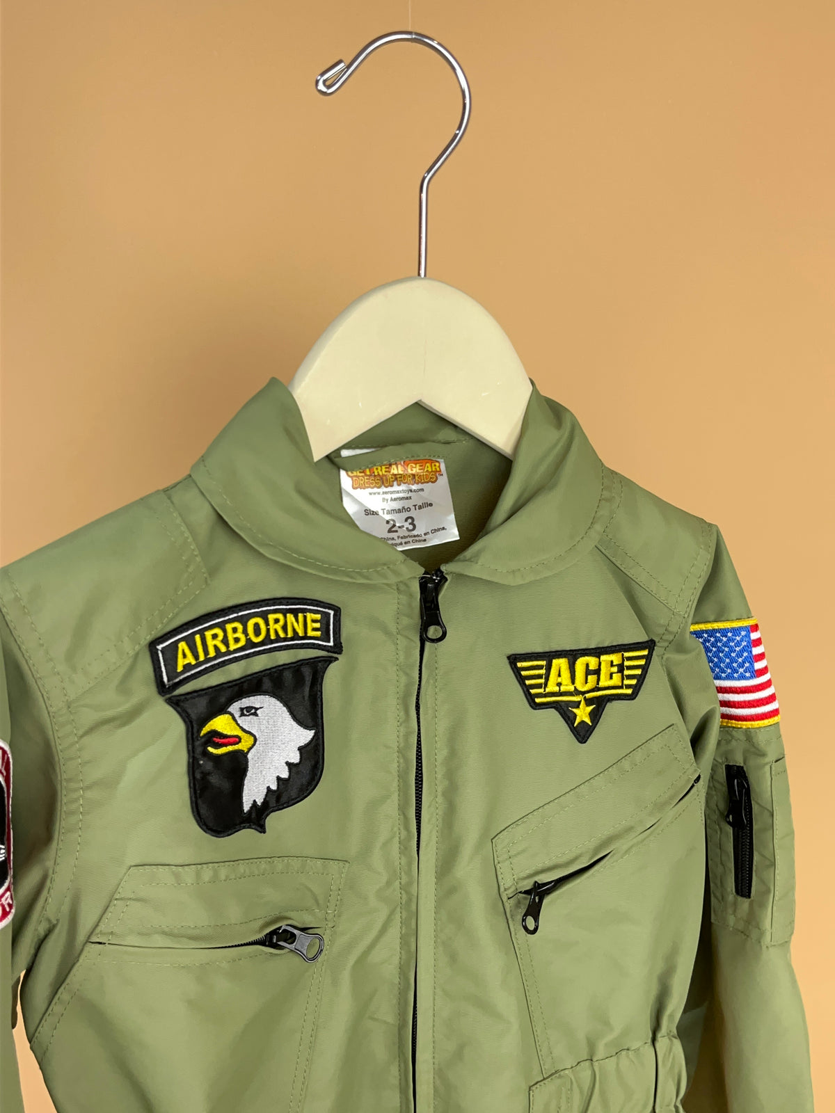 Top Gun Style Kids Costume - 2-3Y