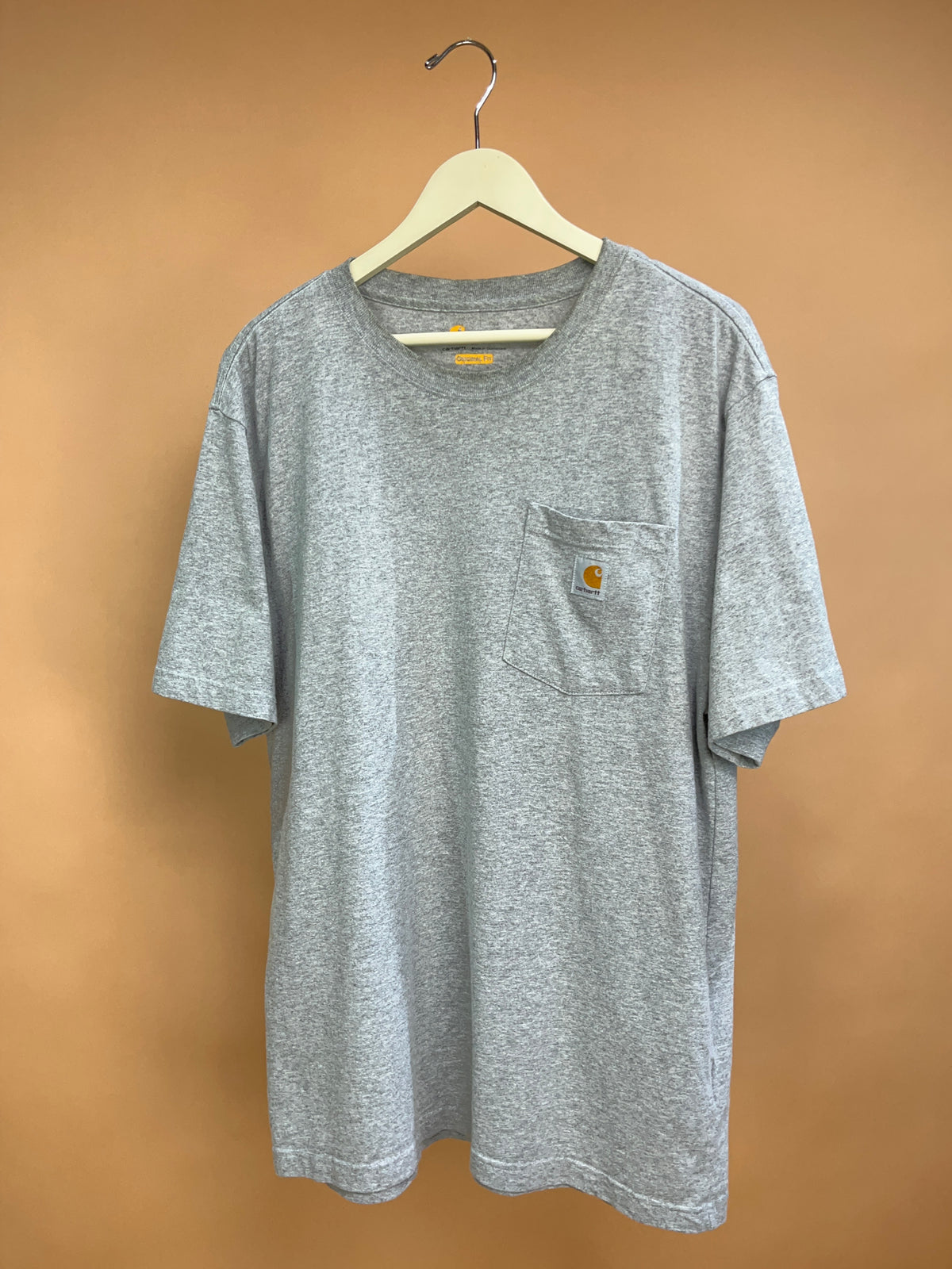 Carhartt Grey Marl Original Fit Pocket Tee - L