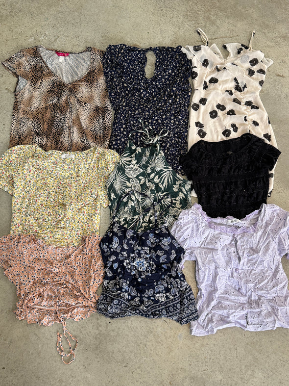 Wholesale Vintage Y2K Top & Blouse Bundle (9 pieces)