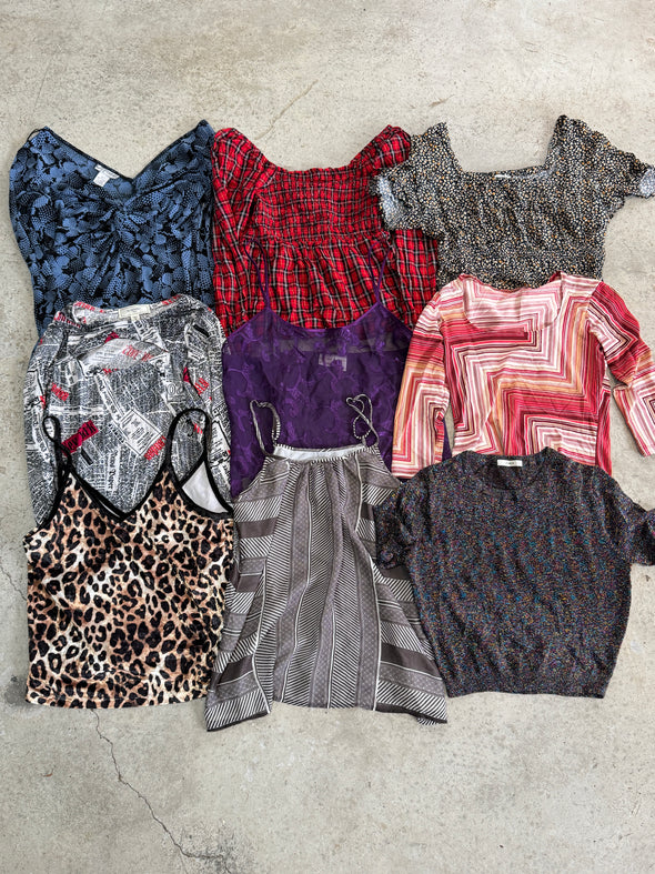 Wholesale vintage Y2K Top & Blouse Bundle (9 pieces)
