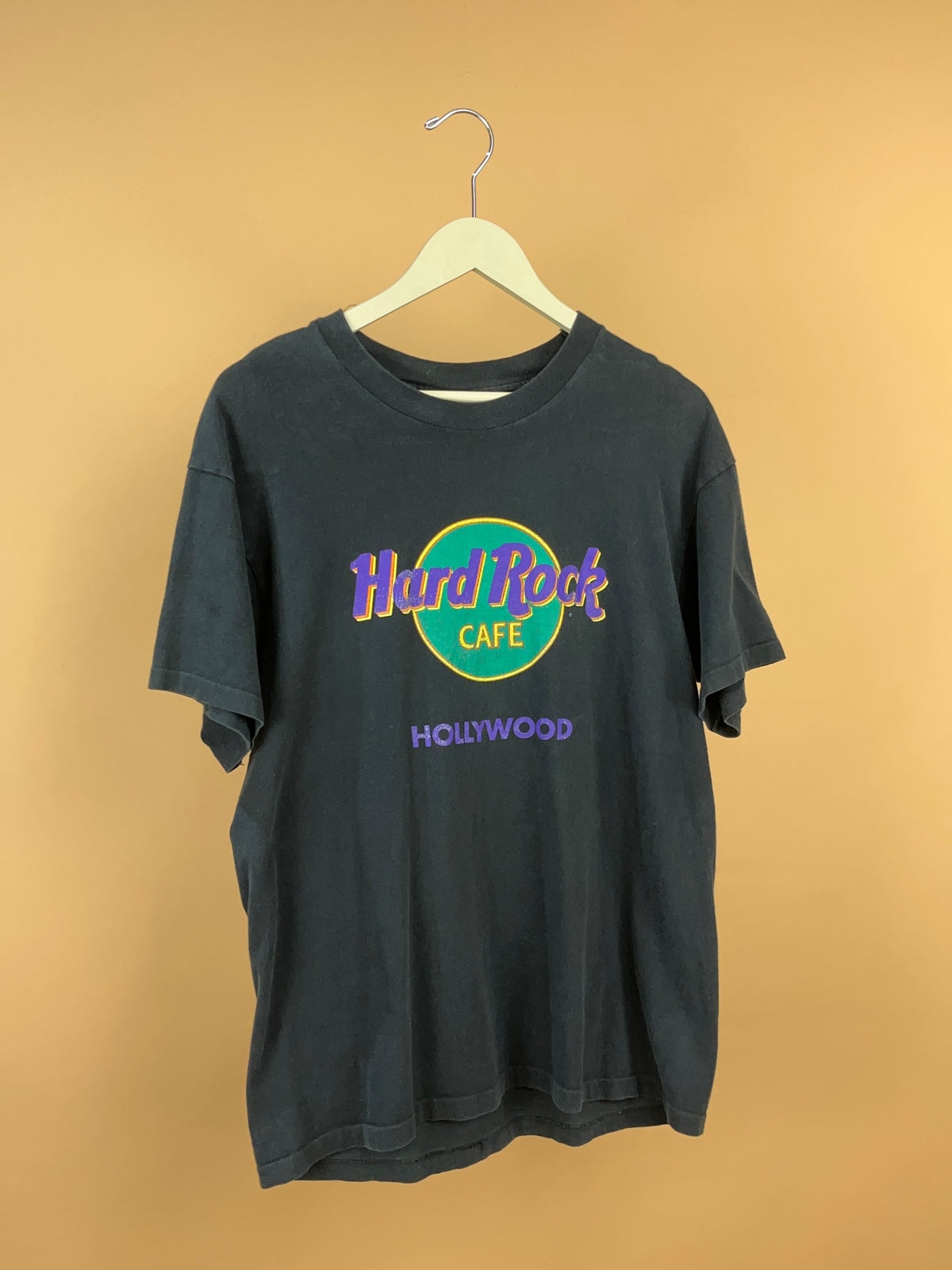 1990s Hard Rock Cafe Hollywood Graphic T-shirt - Made in USA - L