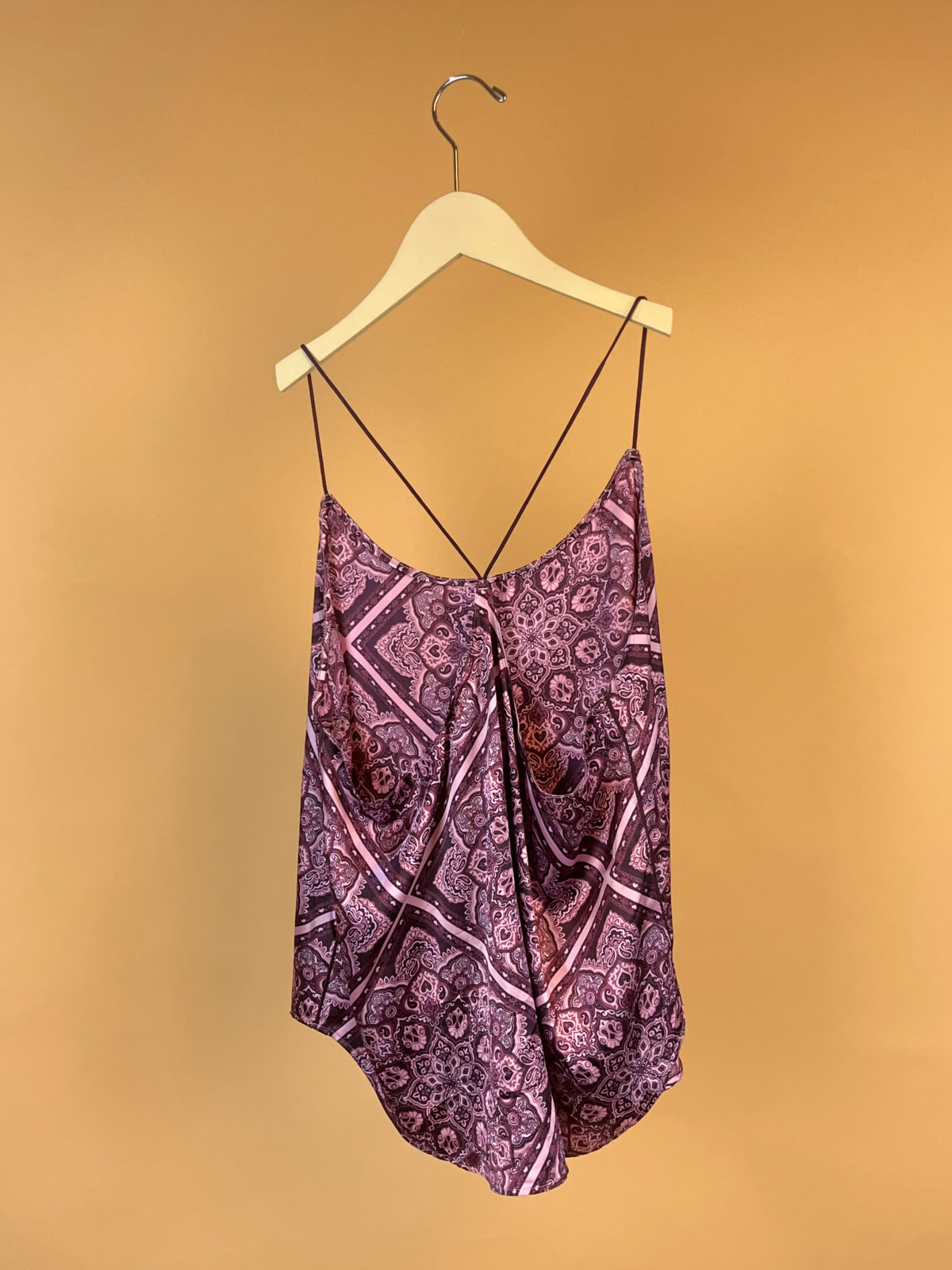 Victorias Secret Deep Plum Paisley Cami