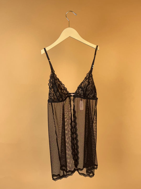 black sheer babydoll dress Strappy Back waist 31 Sassy Shortcake Miss Molly Dress
