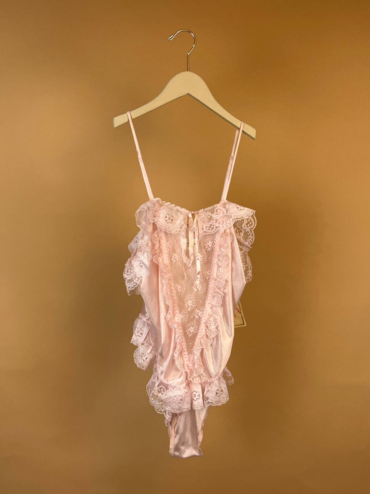 Pastel Pink Lace Teddy
