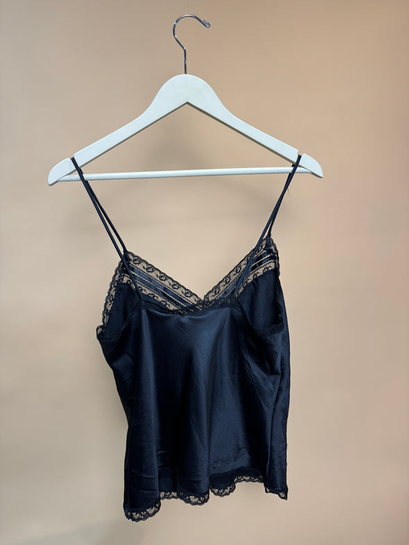 1980's 'Christian Dior' Satin & Lace Cami