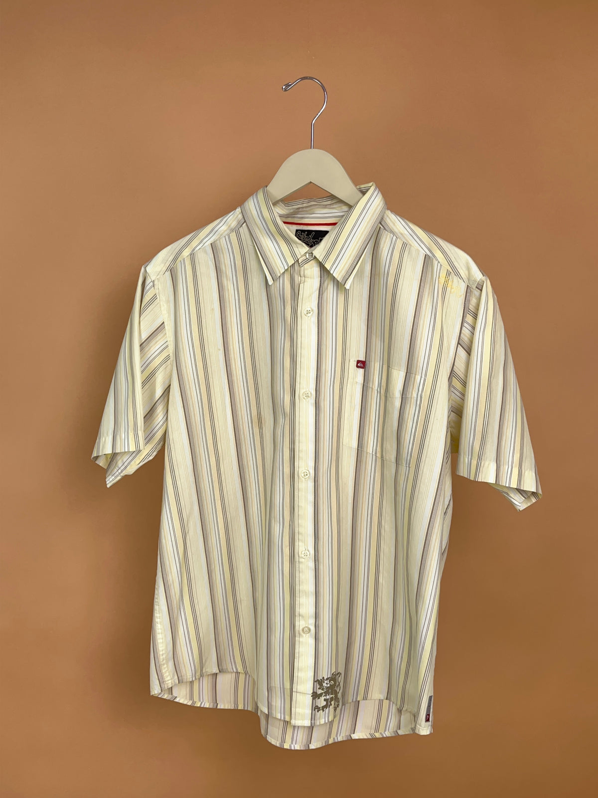 70s Style Quiksilver Stripe Shirt - M