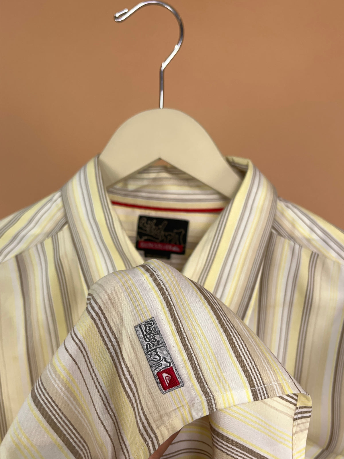 70s Style Quiksilver Stripe Shirt - M